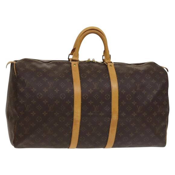 LOUIS VUITTON Monogram Keepall 55 Boston Bag M41424 - Picture 1 of 16